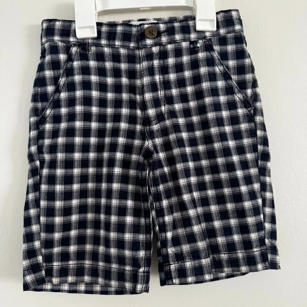 Plaid and Stripe Shorts Bundle:  Includes 3 Pair.